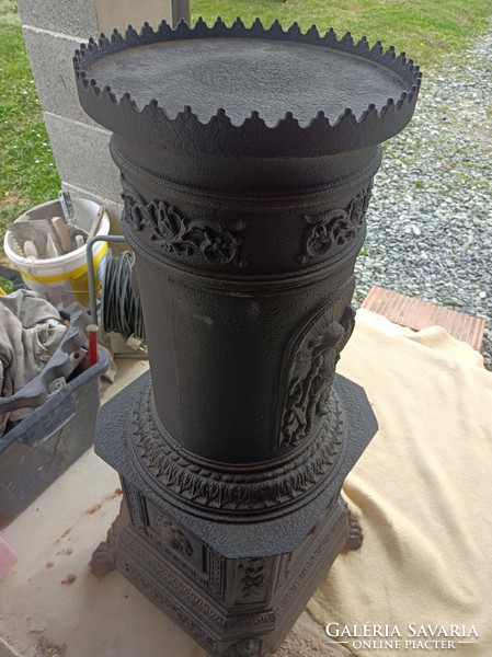 Cast iron stove, in good condition.