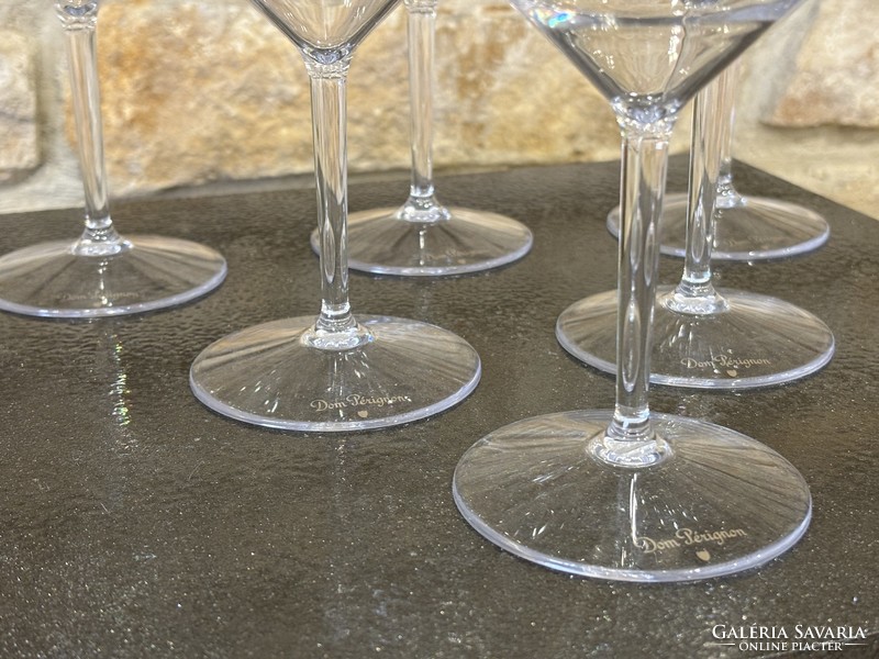 Dom pérignon - moët & chandon champagne - day party champagne glasses (6 pcs) yacht glasses