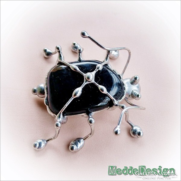 Meddedesign collectible mineral bugs (mahogany obsidian)