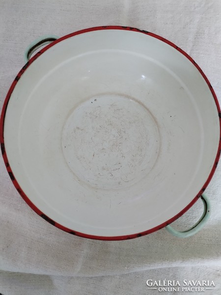 Enameled peasant bowl - Budafoki / Pear