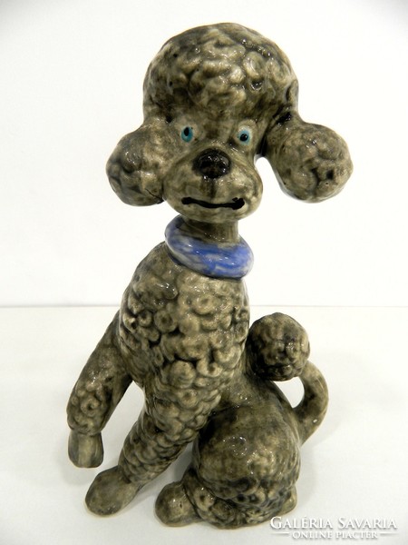 Large retro porcelain dog figurine / ornament (poodle)