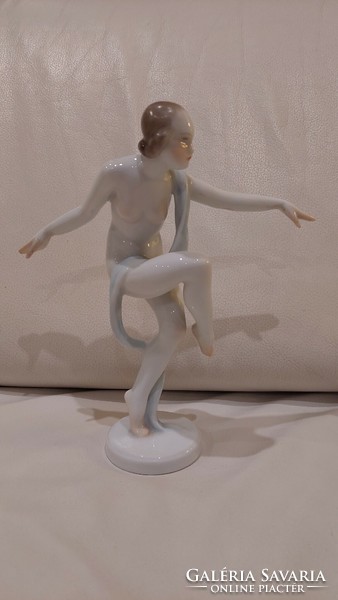 Herend porcelain dancer statue, figurine, flawless, 22 cm