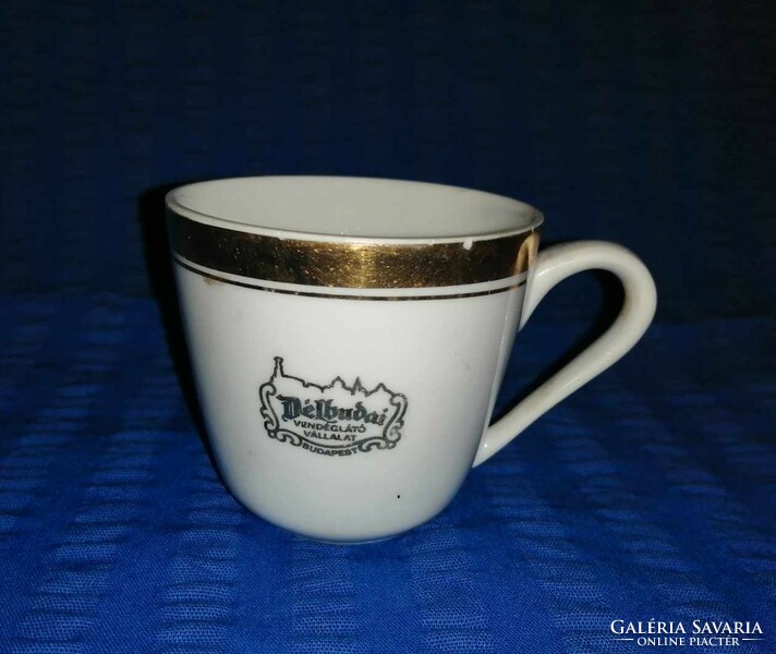 Zsolnay porcelain South Buda catering company Budapest gilded coffee cup (a2)