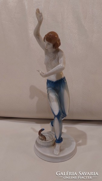 Rosenthal porcelain, dancer, snake charmer statue