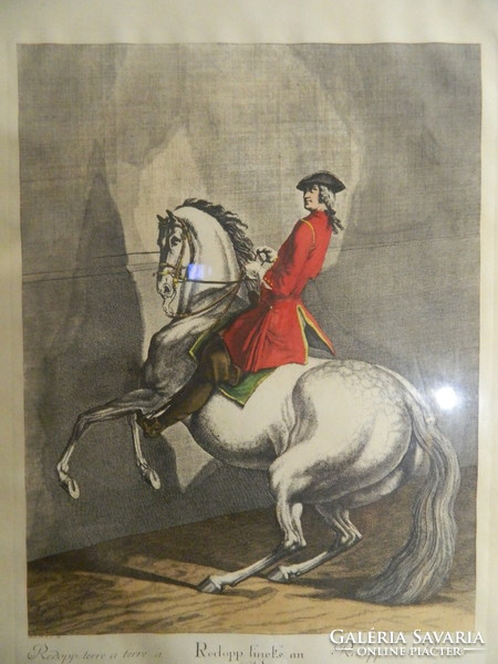 Antik katonai témájú barokk litográfia / falikép