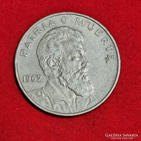 1962. Kuba  40 Centavos Patria O Muerte (1021)