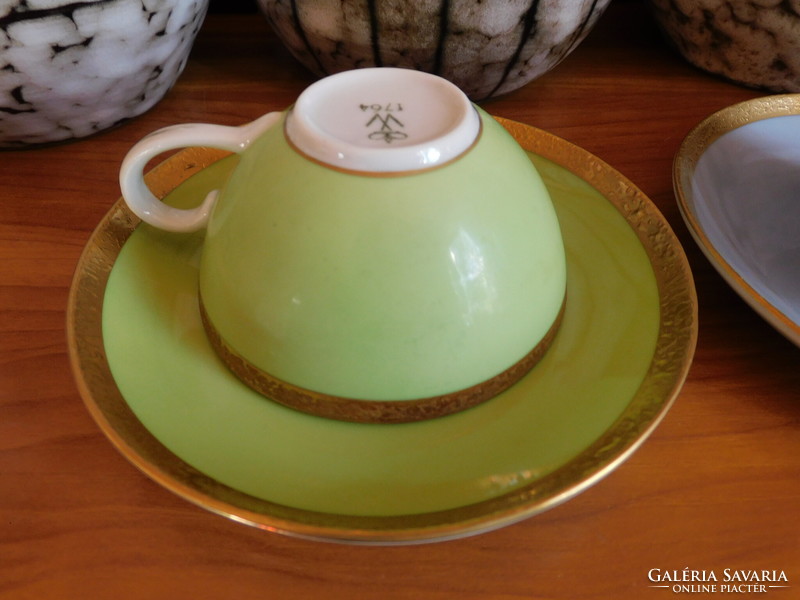 Wallendorf vintage pastel-colored coffee (mocha) sets - 2 pieces