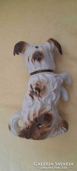 Asztali lámpatest porcelán búra 08. kutya aroma parfüm párologtató lámpa búra 22x15x10cm