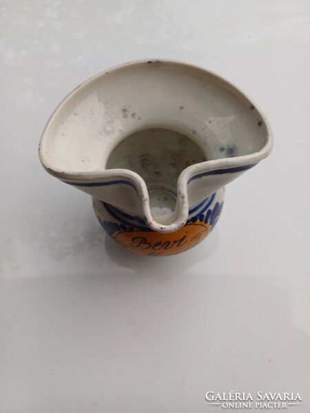 Old Italian earthenware apothecary pot