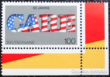 N1829s / Németország 1995 CARE segélyszervezet bélyeg postatiszta ívsarki