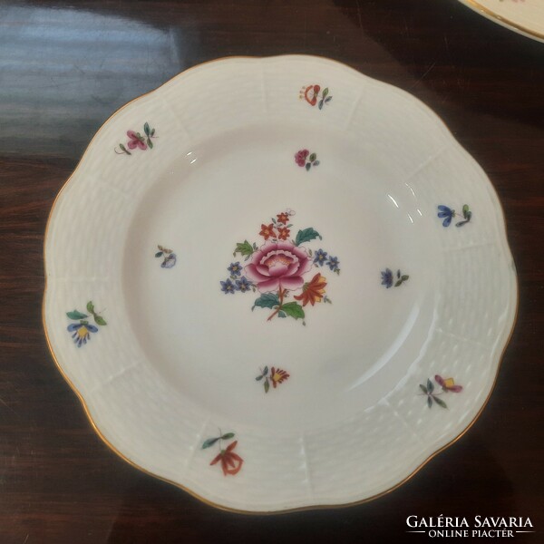 Nanking bouquet porcelain cake set from Herend