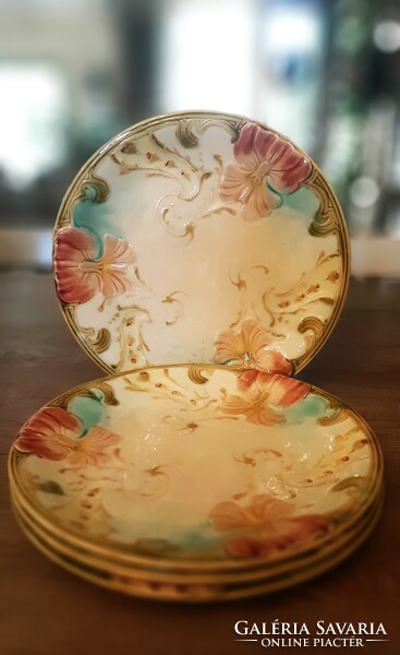 Luneville majolica plates