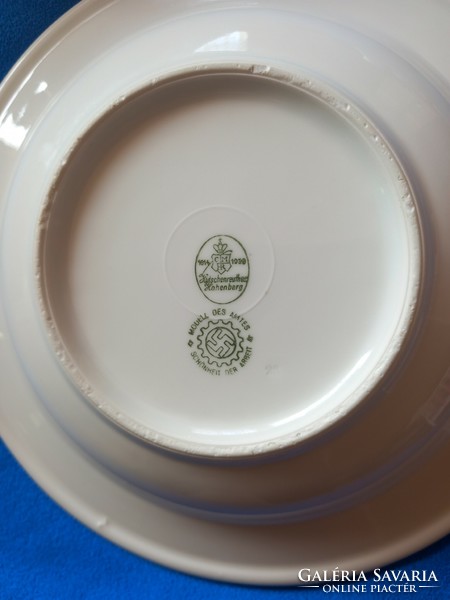 II. Vh. Original German imperial porcelain plate deep plate Hutschenreuther hohenberg porcelain