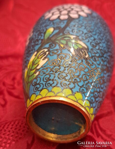 Diaphragm enamel copper vase, old cloisonné (l4624)