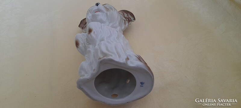Table lamp porcelain shade 09. Dog aroma perfume vaporizing lamp shade 19.5x10x10cm