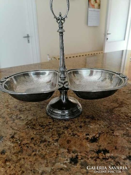 Silver-plated table offering for sale!