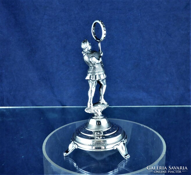 Extremely rare, antique silver toothpick holder, ca. 1870!!!
