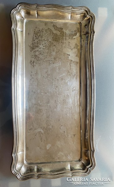 Silver (800) rectangular tray bachruch antal