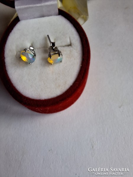 Australian opal earrings, 925 silver