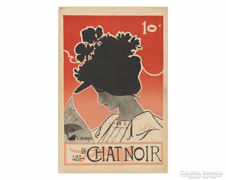 Le Chat Noir (1882 - 1899)  Léonce Burret, Léonce Burret és Bourgerie and Cie nyomat reprodukciója