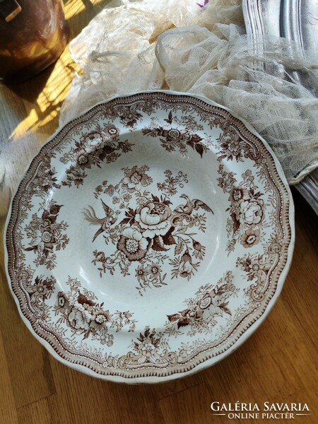 Beech&hancock antique English earthenware plate, deep plate
