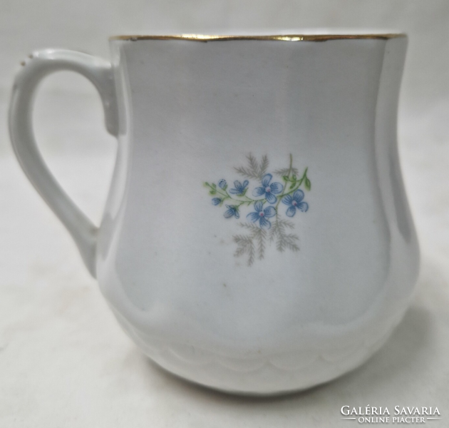 Old drasche floral marked porcelain belly mug in perfect condition 10 cm.