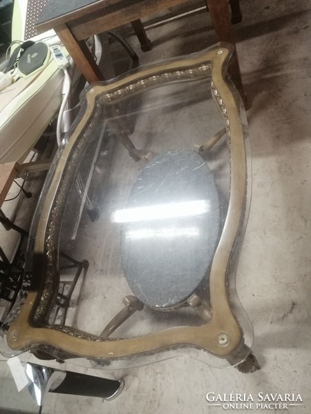 Neo-baroque glass table