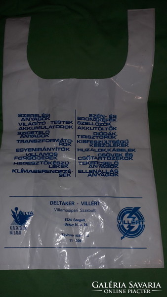 Régi Szocreál kereskedelmi VILLÉRT ingvállas reklám táska gyűjtőknek 30 X 36 cm a képek szerint