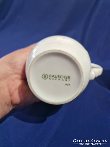 Bauscher szép fehér német porcelán kiöntő  kis kanna