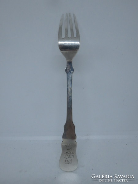 13 Latos antique silver fork. Pest, 1867