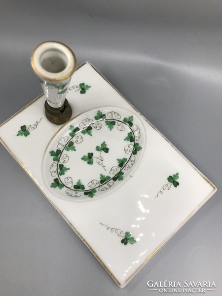 Rarity!! 1930s Herend desk stationery holder with parsley pattern