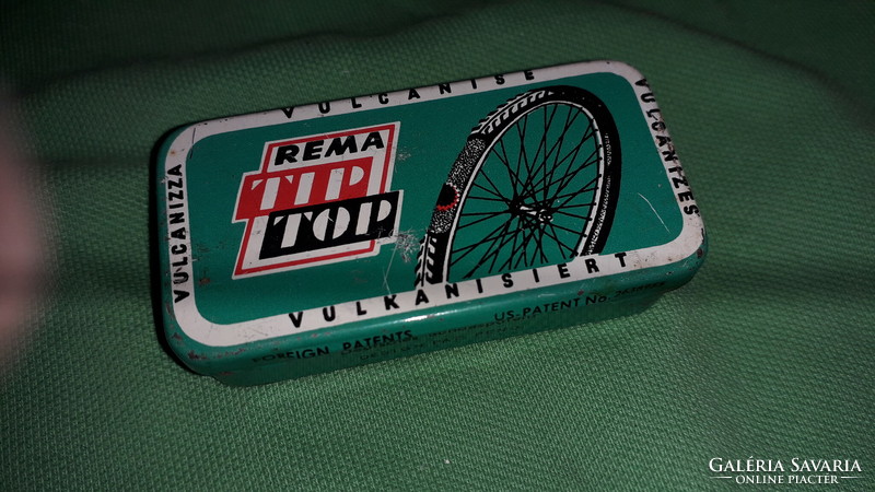 Retro metal box bicycle tire repair kit set as shown in the pictures