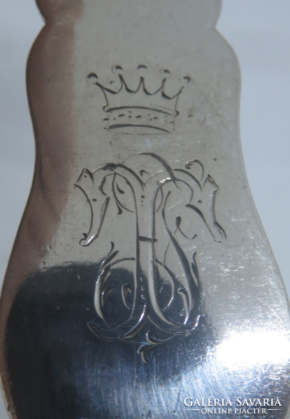 13 Latos antique silver fork. Pest, 1867