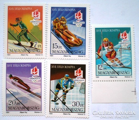 M4127-31 / 1991 Téli Olimpia bélyegsor postatiszta mintabélyegek