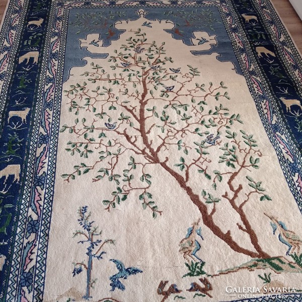 Kézi csomózású tunéziai gyapjú szőnyeg, 247 x 174 cm