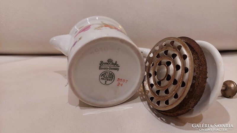 Rosenthal porcelán tea/kávé készítő kiöntő szűrő szerkezettel