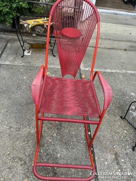 Retro spaghetti rocking chair!