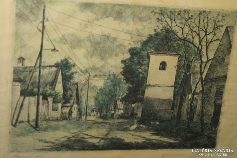 Color signed etching 629