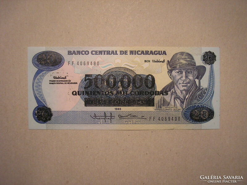 Nicaragua - 500 000 Cordobas 1985 UNC