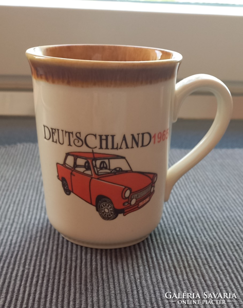 English vintage car porcelain mug deutschland 1965