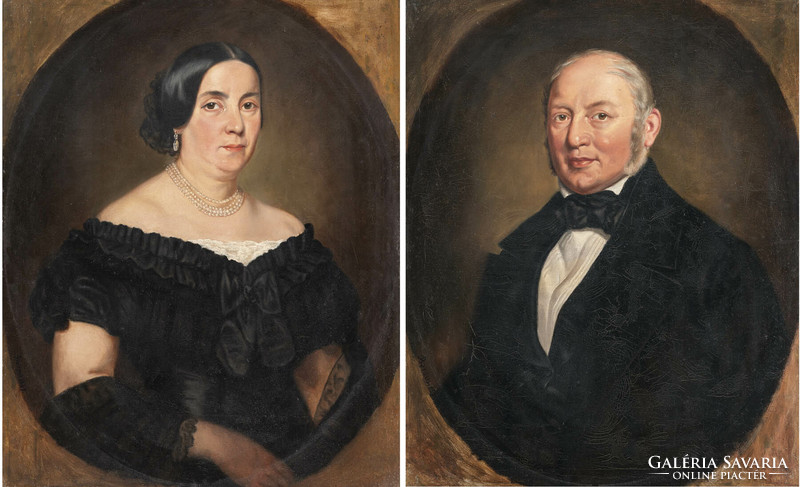 Portrait of couple József Borsos