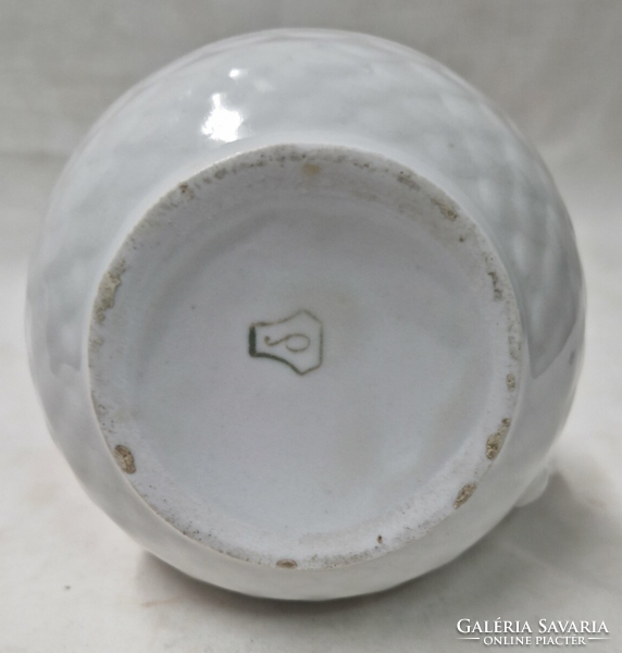 Régi Drasche virágmintás jelzett porcelán hasas bögre hibátlan állapotban 10 cm.