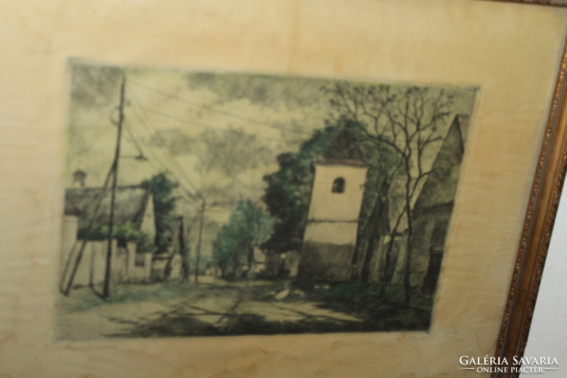 Color signed etching 629