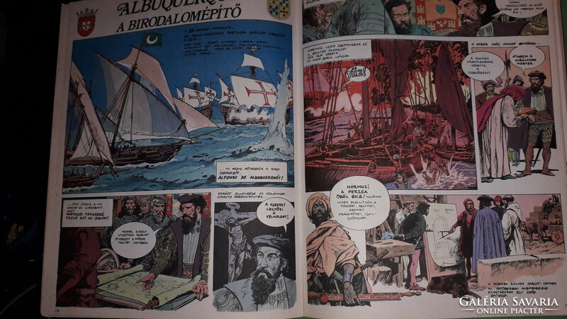 Beautiful comic album with 6 complete comics in Hungarian, the discovery of the world larousse