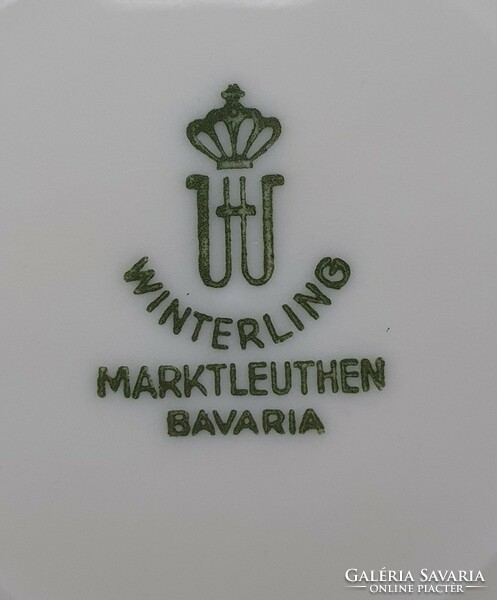 5db Winterling Marktleuthen Bavaria Eschenbach Kobalt Seltmann német porcelán csészealj csomag