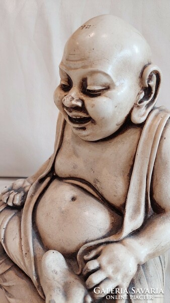 Buddha szobor, 25x21x16 cm