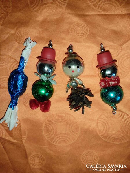 Christmas tree decoration - tapestry figures (3 pieces in one)