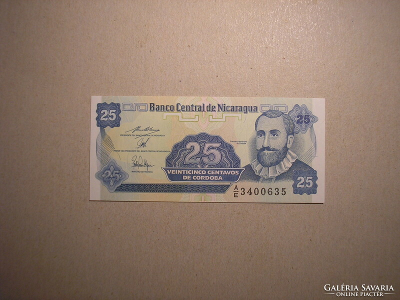 Nicaragua - 25 Centavos 1991 UNC