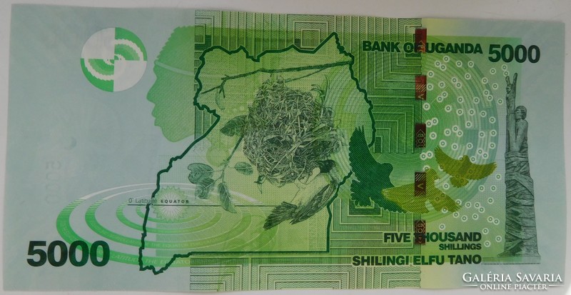 Uganda 5000 shilings 2021 UNC