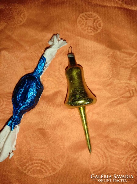Christmas tree decoration - bell with an interesting inner stem